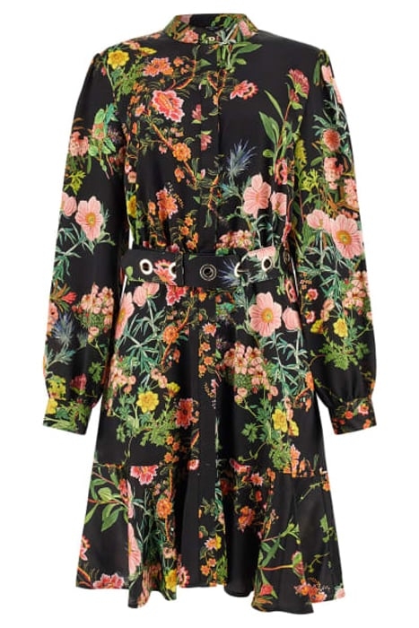 MARCIANO BY GUESS BLAIR DRESS BLACK BEAUTY PRINT 4