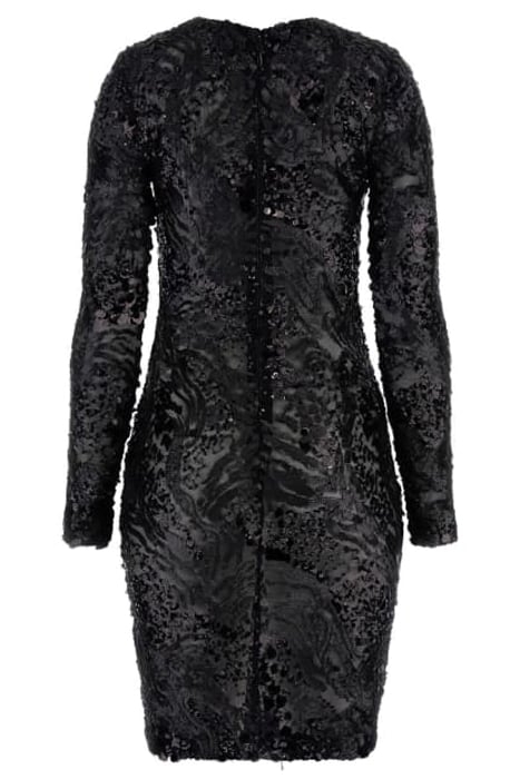 TERA DRESS JET BLACK MULTI 5