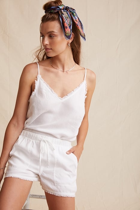FRAYED POCKET SHORT WHITE 5
