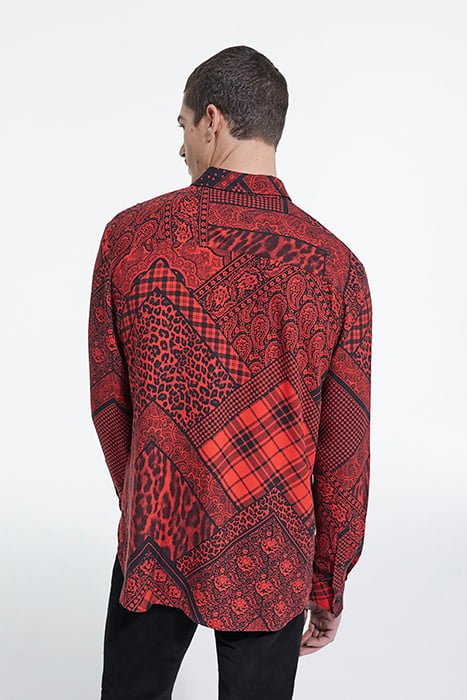 CHEMISE MANCHES LONGUES BLACK - RED 2