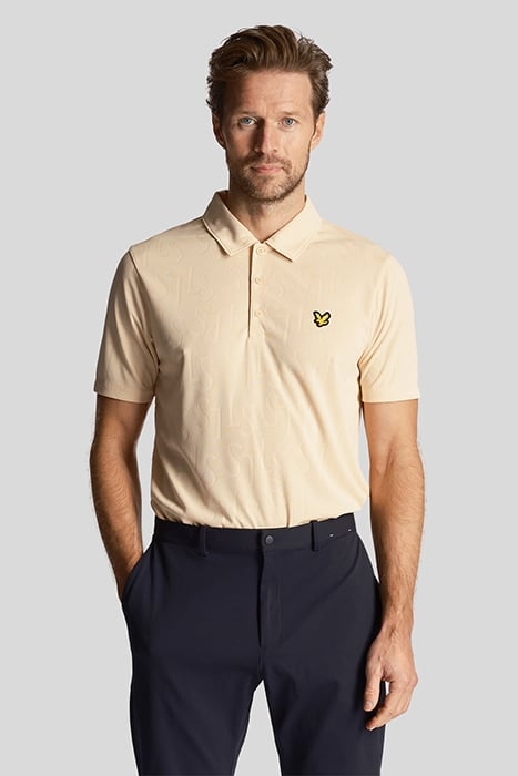 MONOGRAM JACQUARD POLO SHIRT SAND DUNE 1