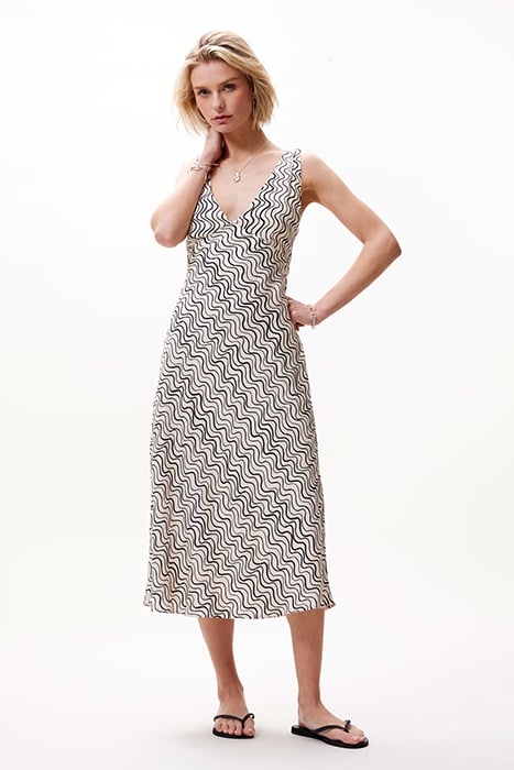 FLUID SLIP DRESS VANILLA CREAM 1