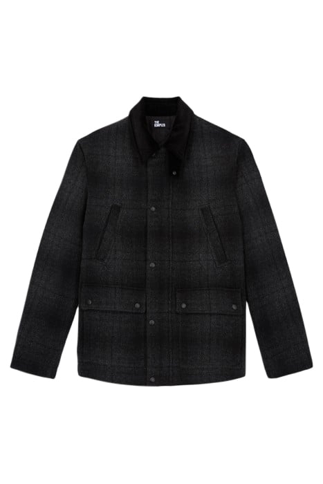 BLOUSON CARREAUX GRIS ET NOIR ZIPE GREY BLACK 5