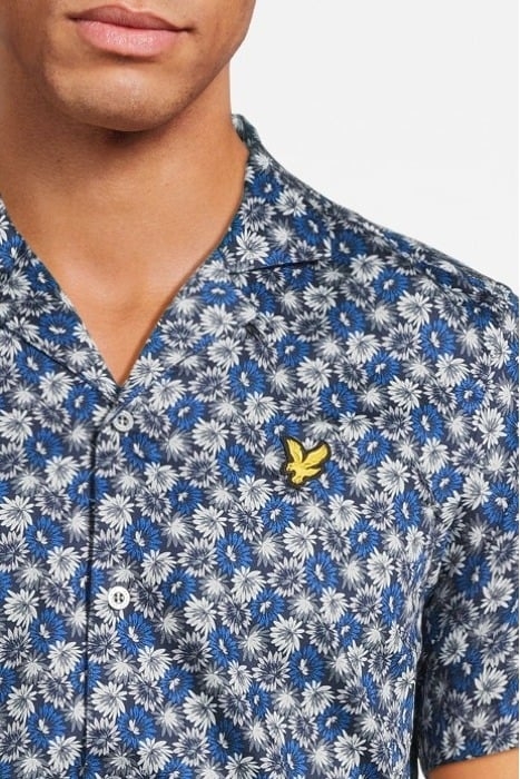 FLORAL PRINT RESORT SHIRT DARK NAVY 4