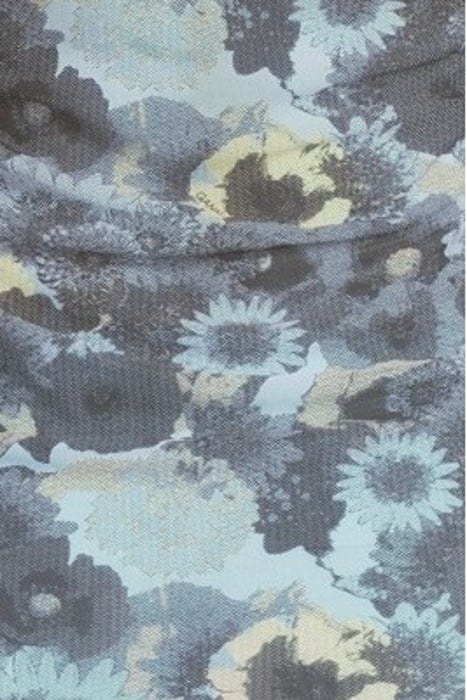 PRINTED MESH LONG SLEEVE ROLLNECK BRUNNERA BLUE 5