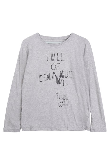 CHILDRENS LS TEE ORG. GREYMELA 2