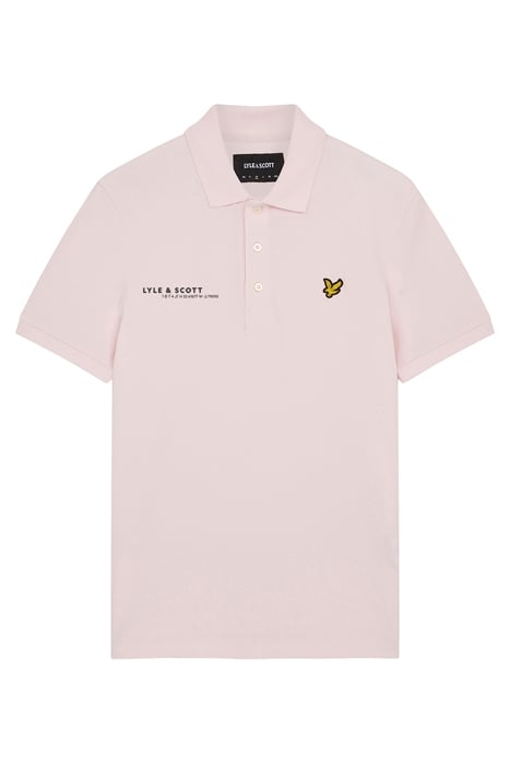 CO-ORDINATE PRINT PLAIN POLO SHIRT LIGHT PINK 4