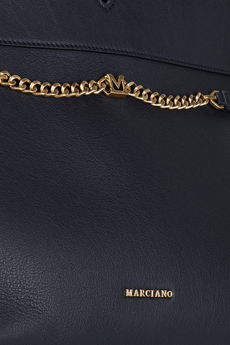 MARCIANO BY GUESS ANNAH TOP HANDLE JET BLACK HANDBAG 4