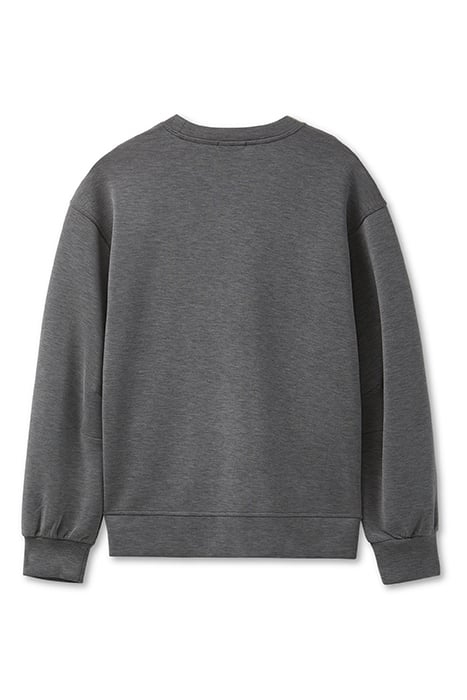 MODAL SCUBA TOP CHARCOAL HEATHER 4