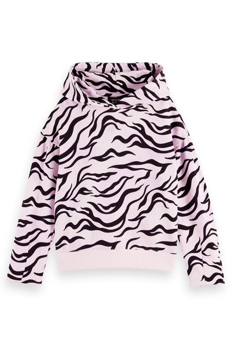 GIRLS LOOSE-FIT ALL-OVER PRINTED HOODIE COMBO L 4