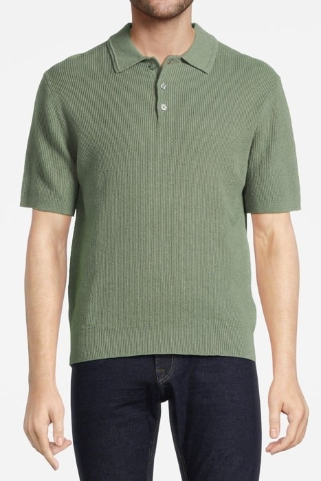 GEORGE KNITTED T-SHIRT SAGE GREEN - OUTLET PRICE 1