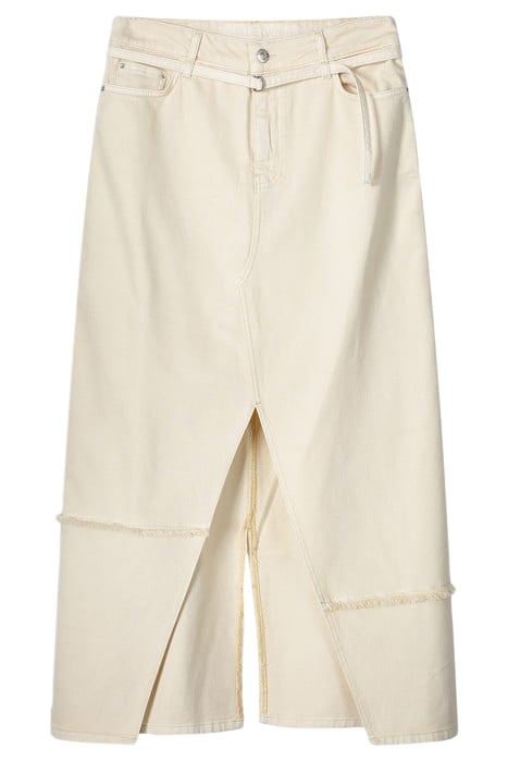 DENIM SKIRT COMFI COTTON TWILL IVORY 1