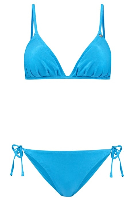 LADIES ROMY BIKINI SET METALLIC BLUE METALLIC STRUCTURE 4