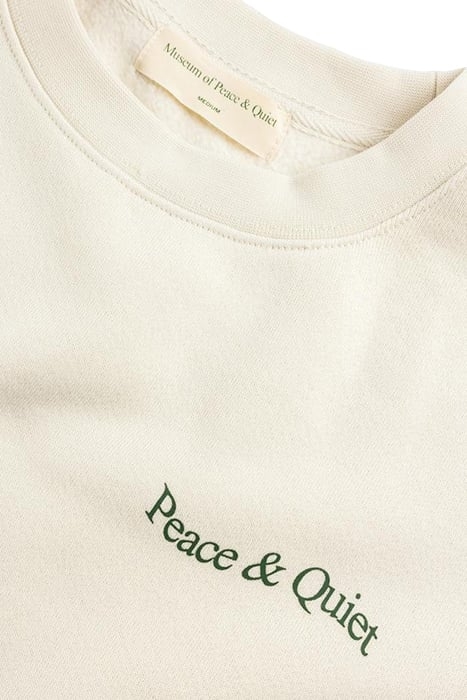 MUSEUM OF PEACE & QUIET – WORDMARK CREWNECK BONE 5