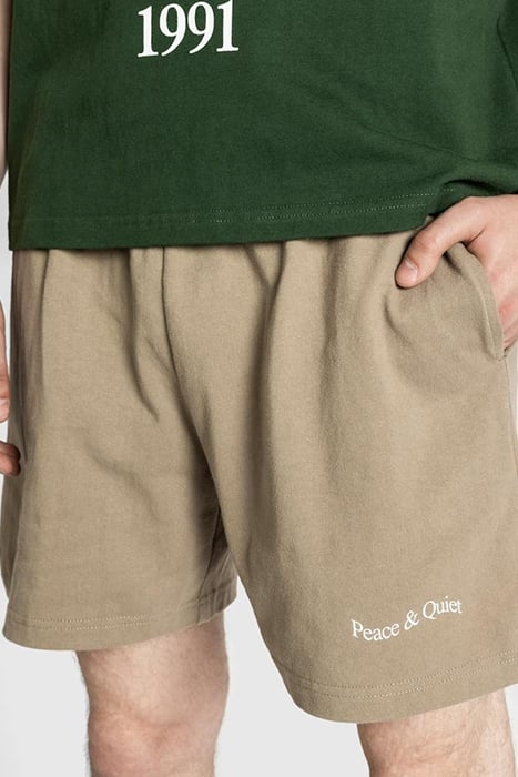 MUSEUM OF PEACE & QUIET – WORDMARK SWEATSHORTS CLAY 4