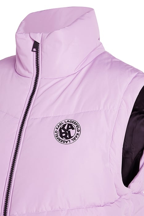 SLEEVELESS ATHLEISURE PUFFER PASTEL LILAC 3
