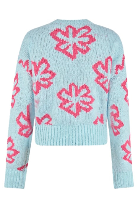 LM-SBFUN FLOWER KNIT LIGHTBLUE 5