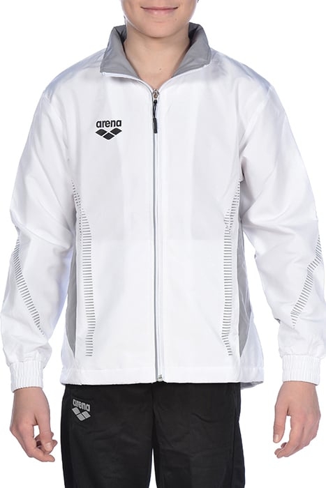 JR TL WARM UP JACKET WHITE-GREY 1