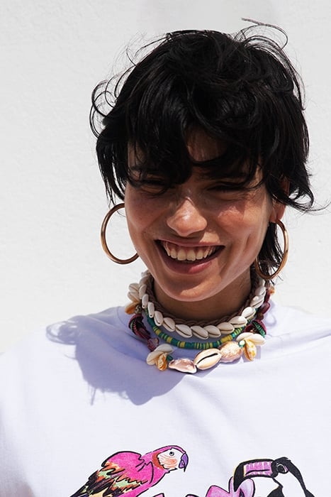 SHELL CHOKER NECKLACE OFF WHITE 2