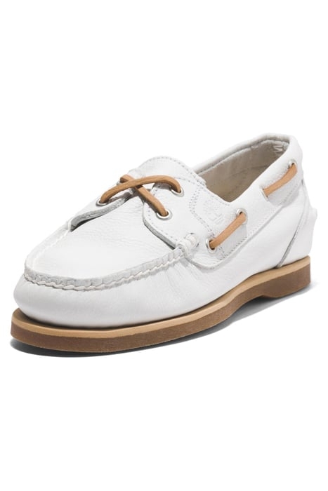 CLASSIC BOAT BOAT SHOE WHITE FULL GRAIN 7
