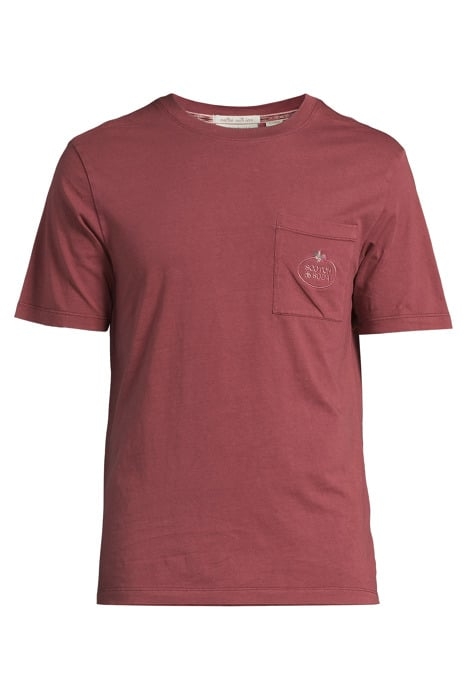 GARMENT DYED SS POCKET TEE WINE 3