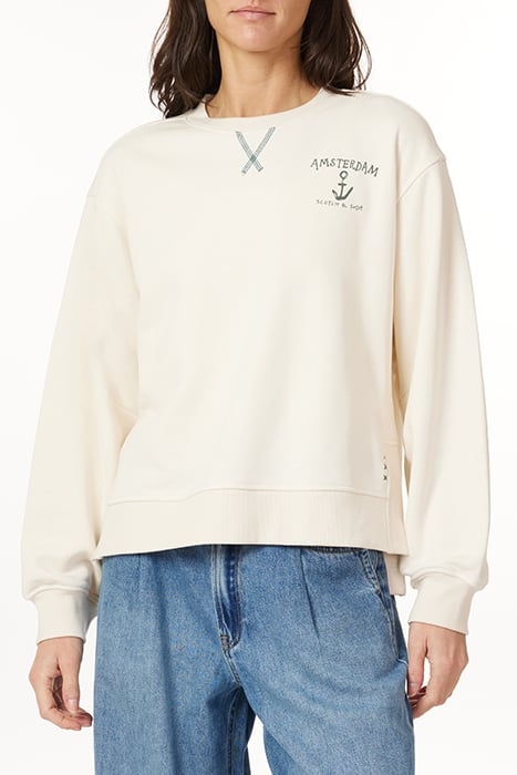 SWEATSHIRT WHITE CAP GREY 1