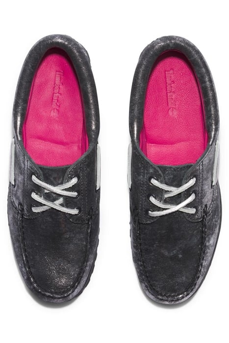 NOREEN BOAT SHOE BLACK METALLIC 3