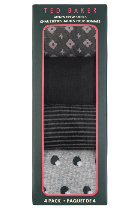 4PK MENS NON TERRY DRESS CREW GREEN 7