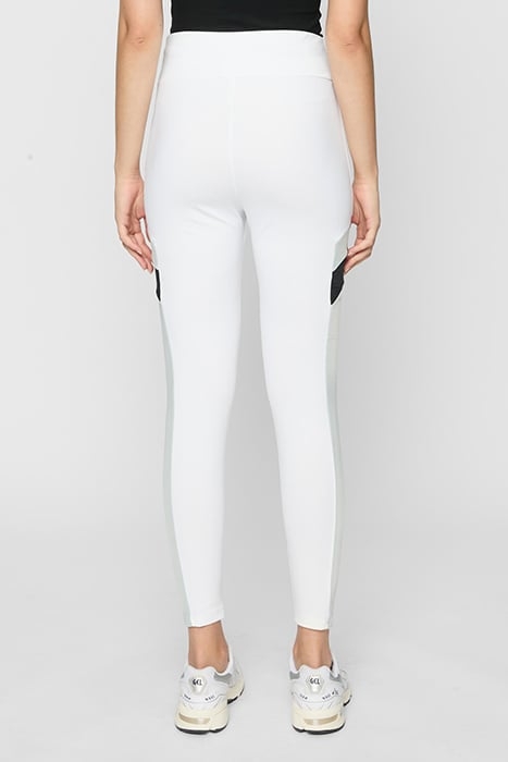 LADIES STARTER HIGHWAIST SPORTS LEGGINGS WHITE/BLACK 2
