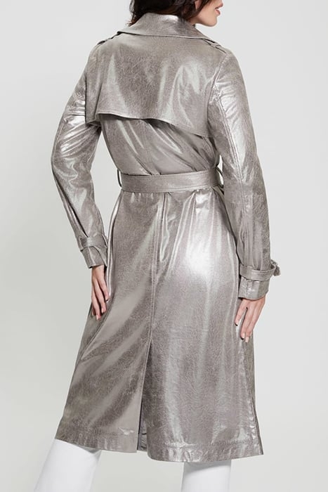 GUESS ECO ADELE TRENCH GUNMETAL METALLIC 2