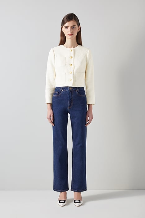 ALEXA TWEED JACKET CREAM 2