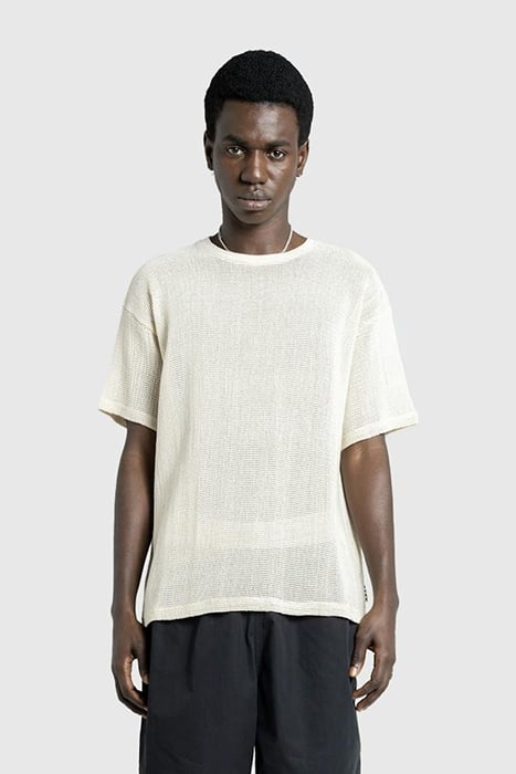 HIGHSNOBIETY HS05 – PIGMENT DYED MESH T-SHIRT NATURAL 1