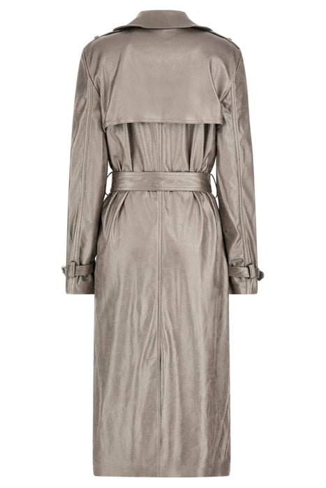 GUESS ECO ADELE TRENCH GUNMETAL METALLIC 5