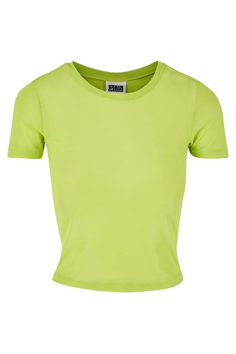 LADIES SHORT MESH TEE FROZENYELLOW 3