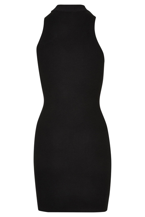 LADIES CUT OUT SLEEVLESS DRESS BLACK 5