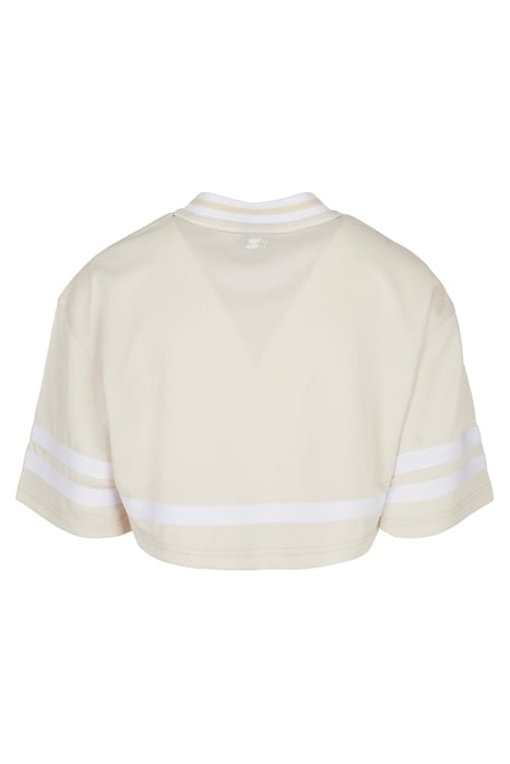 LADIES STARTER CROPPED MESH JERSEY PALEWHITE/WHITE 5