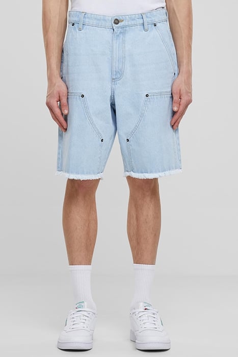 OPEN EDGE TWO KNEE DENIM SHORTS NEW LIGHT BLUE WASHED 1
