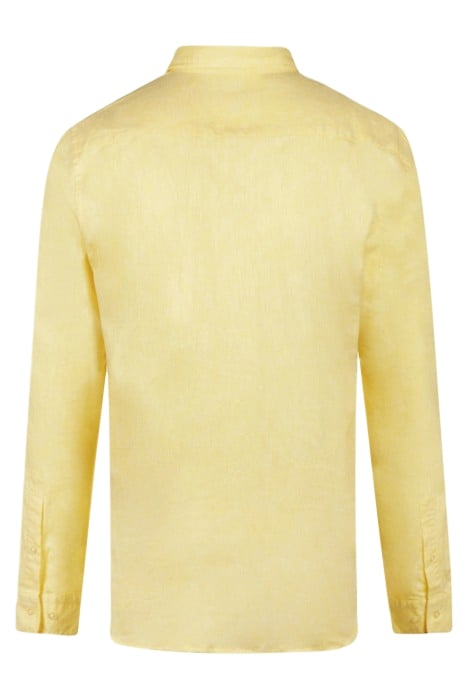 COTTON LINEN SHIRT LEMON YELLOW 5