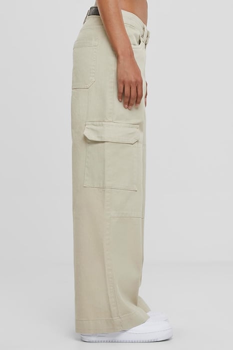LADIES LOW WAIST CARGO DENIM OFFWHITE RAW 7