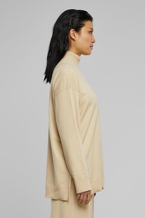 LADIES KNITTED ECO VISCOSE SWEATER WETSAND 3