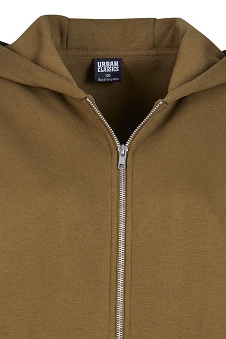 LADIES OVERSIZED ZIP HOODY SUMMEROLIVE 3