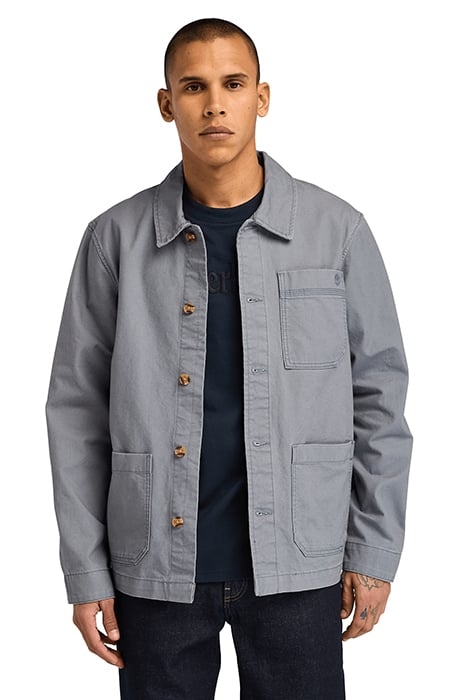 KEMPSHIRE WASHED CANVAS CHORE JACKET FOLKSTONE GRAY 1