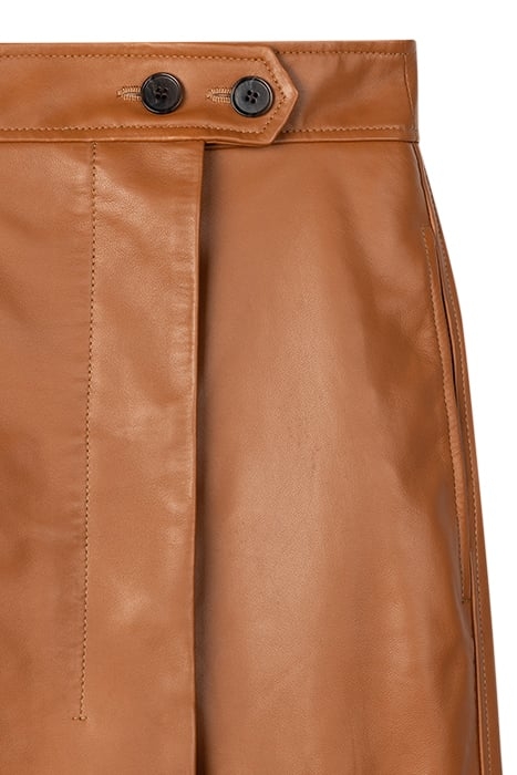 WOMENS SKIRT LEATHER TAN 6