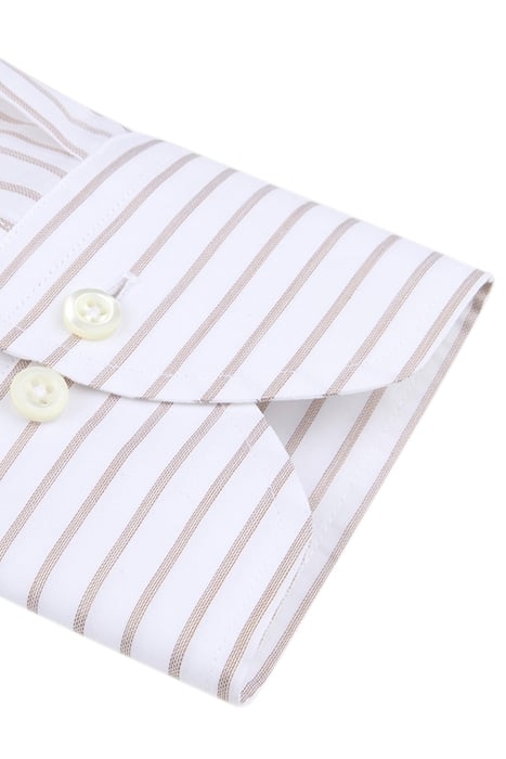 FITTED BODY, C26 RC CUFF LIGHT BROWN STRIPE 3