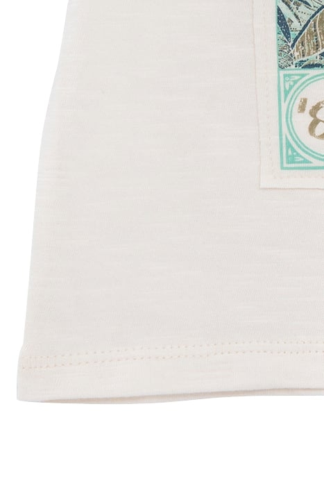 BABY BOYS’ ECRU ORGANIC COTTON T-SHIRT WITH BANANAS IMAGE 5