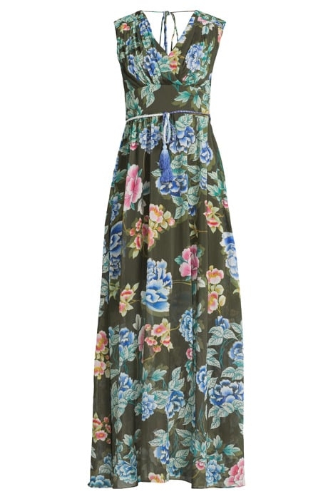 GUESS ECO SL GILDA LONG DRESS HANOI GREEN FLORAL P 3