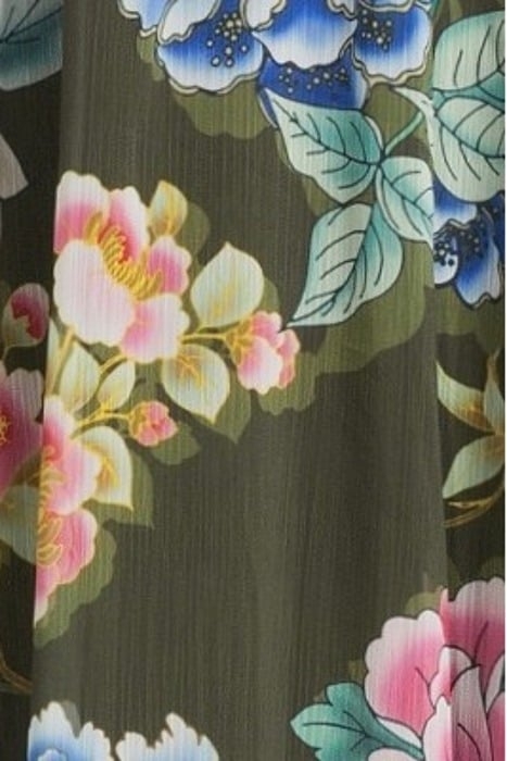 GUESS ECO SL GILDA LONG DRESS HANOI GREEN FLORAL P 5