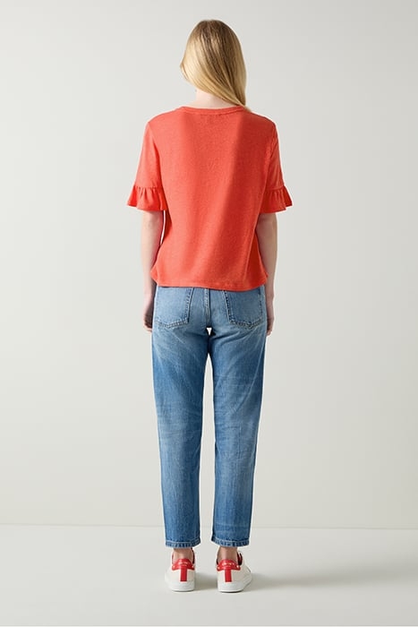 GENE LINEN T-SHIRT STRAWBERRY 2