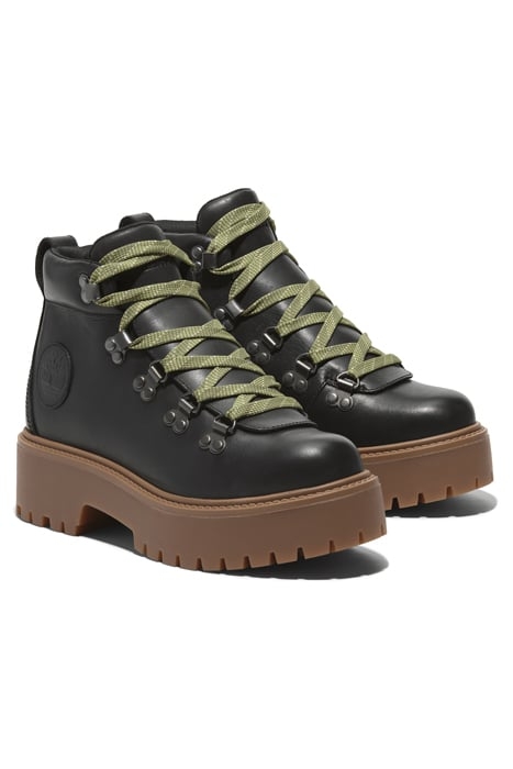 STONE STREET MID LACE UP BOOT BLACK FULL GRAIN 2