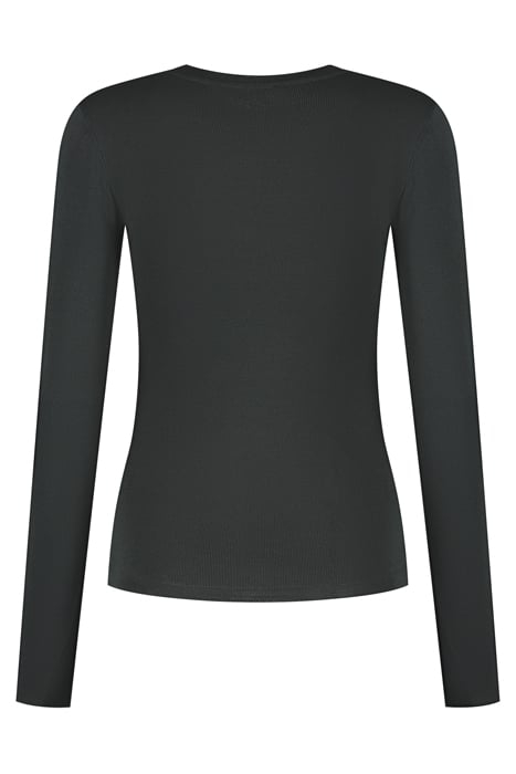 JOLIE TOP LS ROUND NECK PIRATE BLACK 2